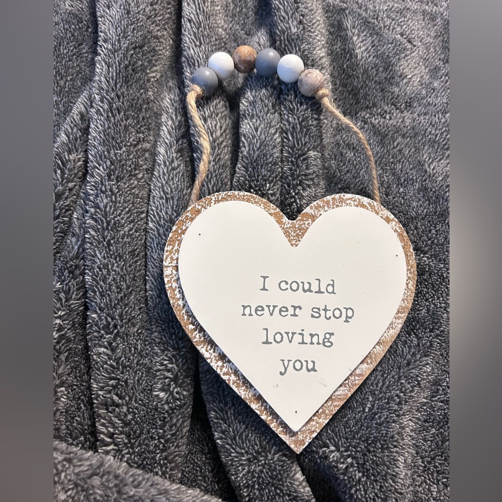 "I could never stop loving you"